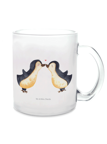 Mr. & Mrs. Panda Kaffeebecher Pinguin Liebe ohne Spruch in Transparent