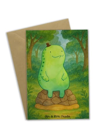 Mr. & Mrs. Panda babykarte Schildkröte Pause Design ohne Spruch in Weiß