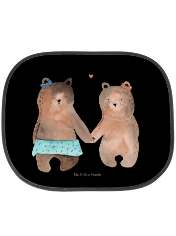 Mr. & Mrs. Panda Hitzeschutz Auto Bär Freundin ohne Spruch in Schwarz