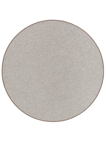 Snapstyle Velours-Teppich Strong Rund in taupe