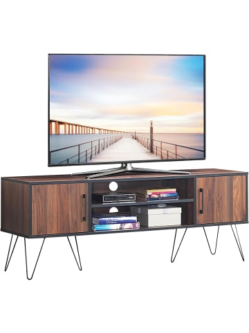 COSTWAY TV-Schrank 150cm in Braun