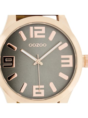Oozoo Analog-Armbanduhr Oozoo Timepieces rot extra groß (ca. 46mm)