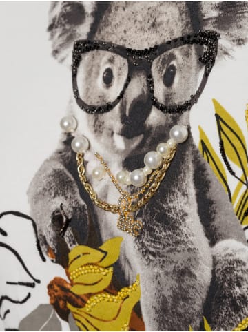 MARC CAIN COLLECTIONS T-Shirt in weiß mehrfarbig