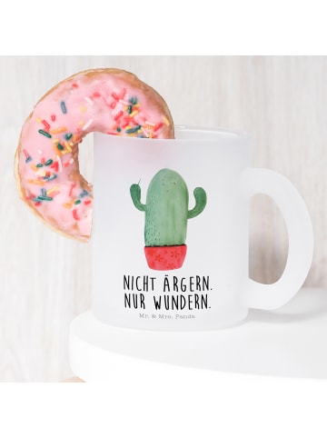 Mr. & Mrs. Panda Teeglas Kaktus Wut mit Spruch in Transparent