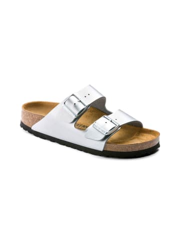 Birkenstock Pantoletten Arizona BF in Silber