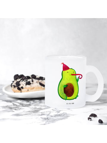 Mr. & Mrs. Panda Glas Avocado Geburtstag ohne Spruch in Transparent