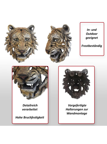 MCW Deko Schädel H41, Tigerkopf 35cm