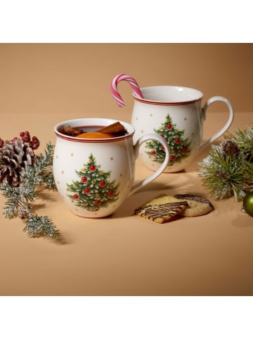 Villeroy & Boch 2er Set Henkelbecher Tannenbaum Toy's Delight in 390 ml in bunt