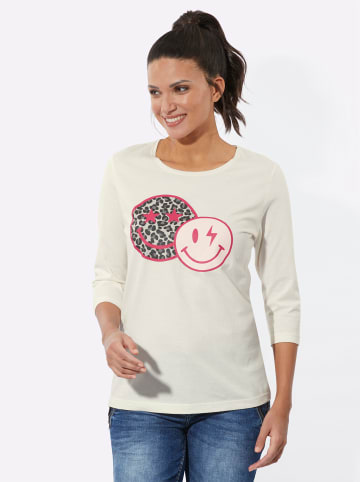 Sieh an! 3/4-Arm-Shirt in ecru-pink