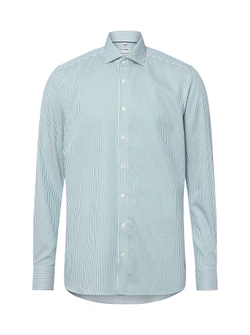 OLYMP  Businesshemd in smaragd weiß - 0003