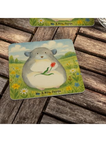 Mr. & Mrs. Panda gläseruntersetzer Chinchilla Blume Design ohne ... in Weiß