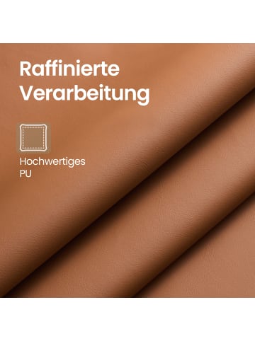 VASAGLE 2er-Set: Barhocker Tyra in Braun - (B)43 x (H)(88-108) x (T)46.5 cm