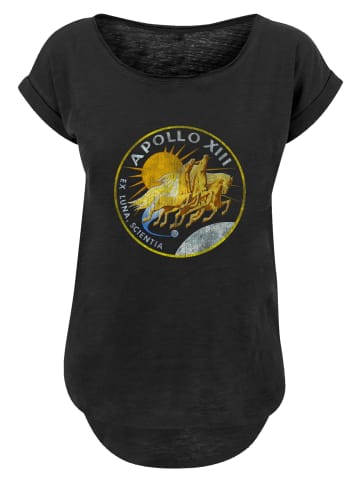 F4NT4STIC Long Cut T-Shirt NASA Apollo 13 Mission Badge Distressed in schwarz