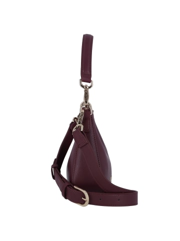 Valentino Zero Schultertasche Leder 22 cm in prugna