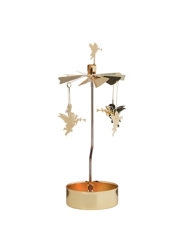 Butlers Teelichtkarussell Engel MERRY-GO-ROUND in Gold