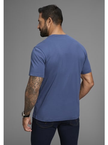 Man's World Rundhalsshirt in rauchblau