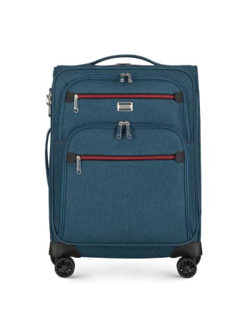 Wittchen Suitcase from polyester material (H) 56 x (B) 38,5 x (T) 22 cm in Dark blue