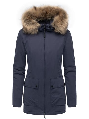 ragwear Kurzmantel Monadetta Warm YOUMODO in Navy