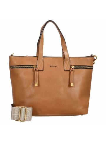 PICARD Soulmate - Shopper 37 cm (schwarz) in cognac