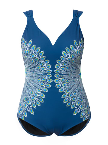 Ulla Popken Badeanzug in kapitänsblau