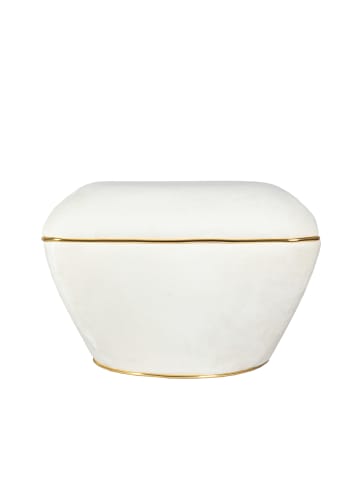 Kayoom Hocker Contessa 100 in Elfenbein / Gold