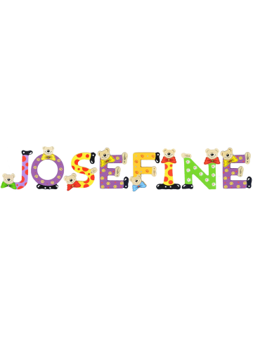 Playshoes Deko-Buchstaben "JOSEFINE" in bunt