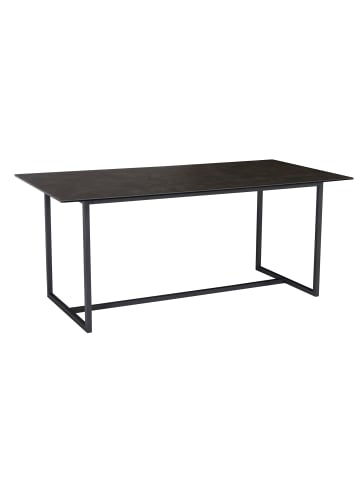 KADIMA DESIGN Esszimmertisch 180x90x76 cm Keramik Glas Esstisch , in Schwarz