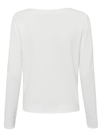 Zero  Pullover mit Punktstickerei in Offwhite