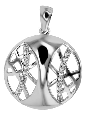 Adeliás Damen Anhänger aus 925 Silber mit Zirkonia in silber