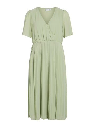 Vila Kleid mit V-Ausschnitt in Swamp