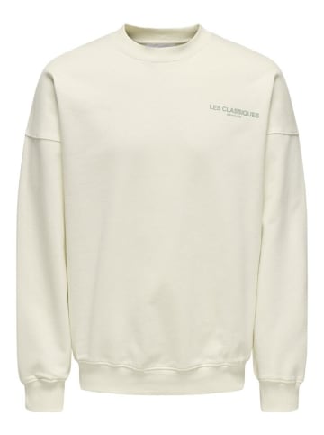 Only&Sons Sweatshirt in egret