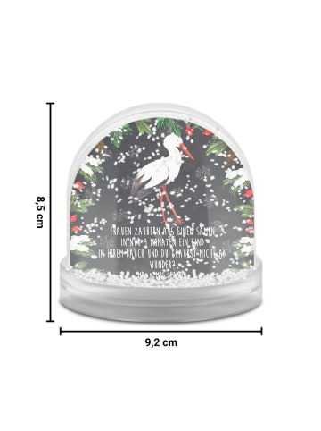 Mr. & Mrs. Panda glitzerkugel Storch mit Spruch in Kreidetafel