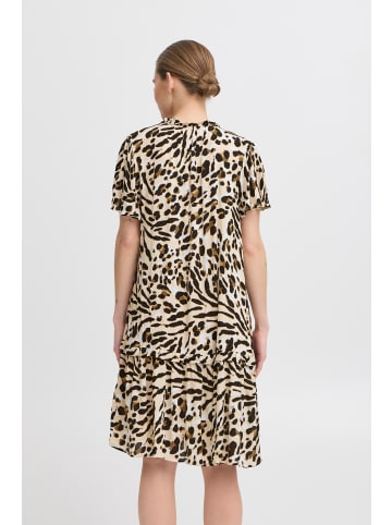 ICHI Kleid IHMARRAKECH Loose fit in Caribou Animal Aop
