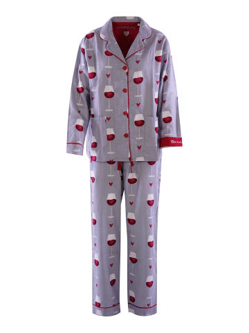 P.J. Salvage Pyjama Flanells in Grau