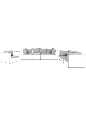 Beliani Kissenbezug MAESTRO II in Grau - (W) 55 x (H) 9 x (L) 40 cm