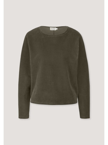 Hessnatur Hessnatur Longsleeve Oversized aus reiner Bio-Baumwolle in vintage oliv