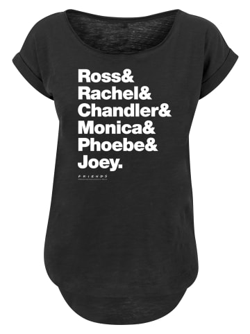 F4NT4STIC T-Shirt Friends Ross Rachel Chandler Monica Phoebe Joey in schwarz