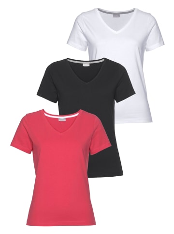 Eastwind T-Shirt in schwarz, koralle, weiß