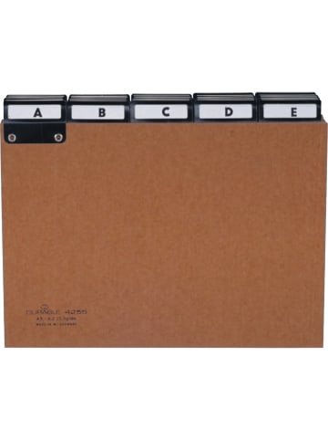 Durable Leitregister A5 quer A-Z Pressspan 5/5-Teilung braun