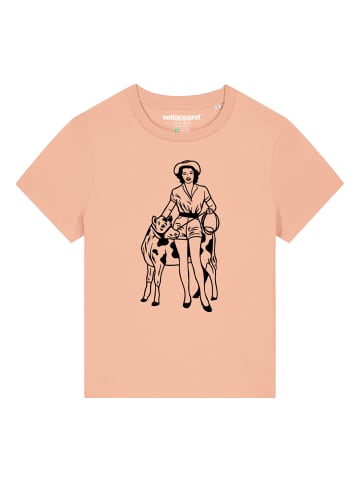 wat? Apparel T-Shirt Cowgirl in Fraiche Peche