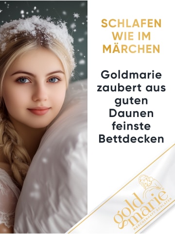 Goldmarie MARIE Winterbettdecke ''WARM'' in Weiß