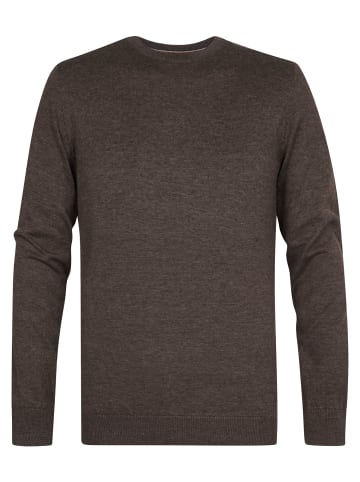 Petrol Industries Feinstrickpullover Steamboat in Braun