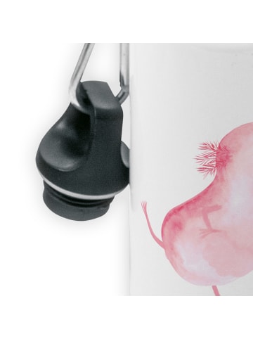 Mr. & Mrs. Panda Trinkflasche Axolotl Tanzen ohne Spruch in Weiß