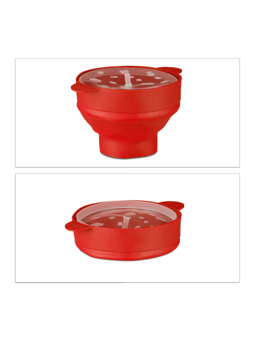 relaxdays Popcorn Maker in Rot