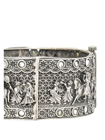 gaya Damen Armband in Silber Weiss