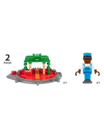 Brio Brio Aktionsspiel Lok-Drehscheibe mit Kontrollbrücke in bunt