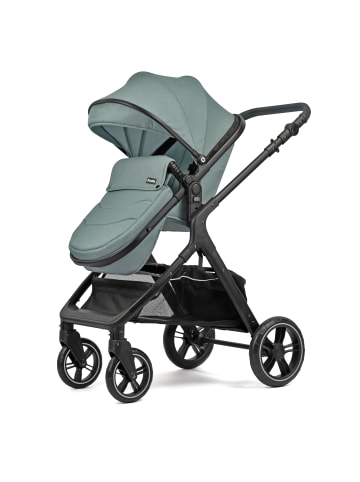 PIXINI Nelio Kinderwagen 3in1 Set schwarz/mystic mint