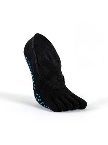 MUNADUNA Yoga-Zehensocken mit Doppelkreuz in Schwarz