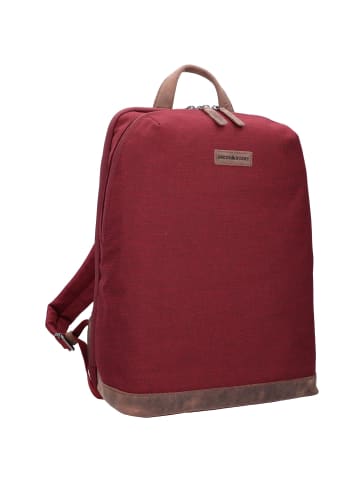 Greenburry Recycled PET Derby Rucksack 43 cm Laptopfach derby red