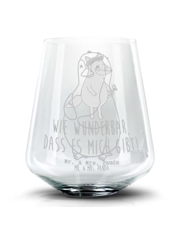 Mr. & Mrs. Panda Whiskyglas Pinguin Diät ohne Spruch in Transparent
